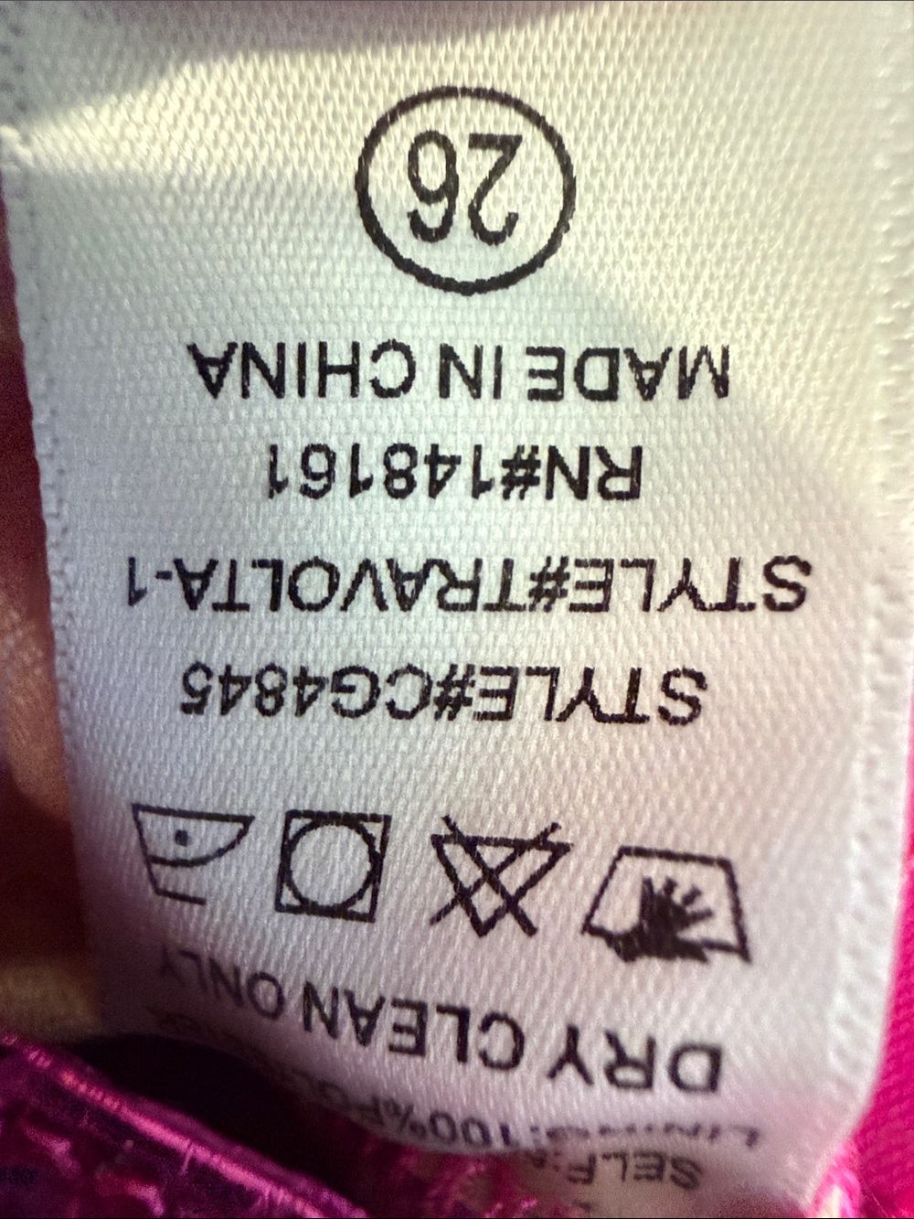 Buddy Love Metallic Electric Pink Pants 26 NWOT - Picture 9 of 9